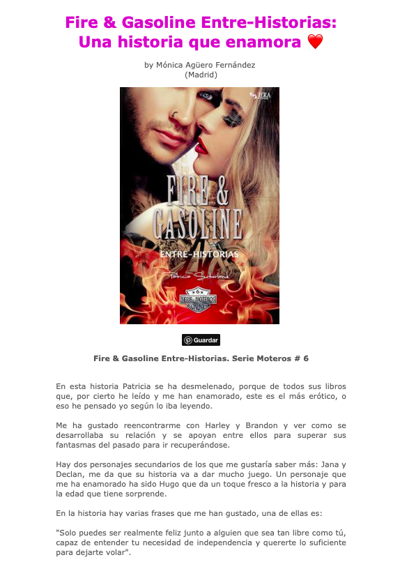 Novela romantica Momentos Especiales - Evel & Abby. Opinión de Susana.