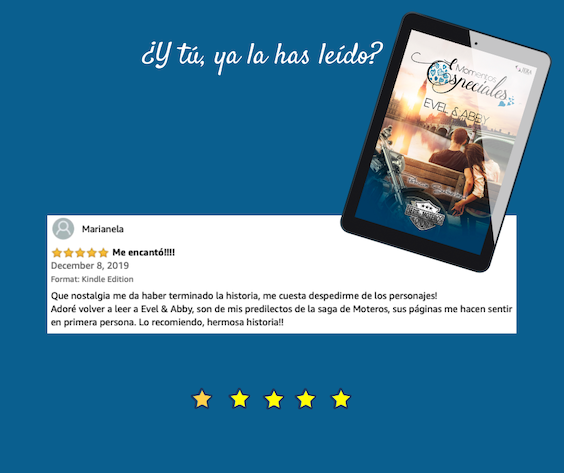 Novela romantica Momentos Especiales - Evel & Abby. Opinión de Marianela.